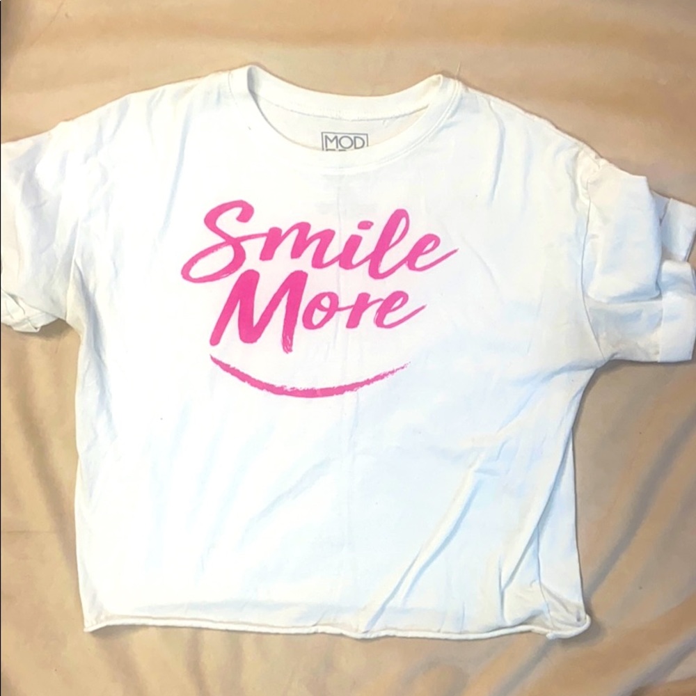 “Smile More” crop top